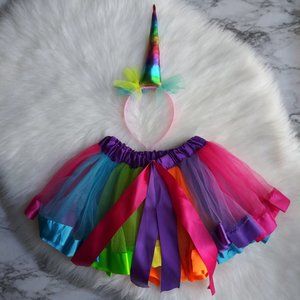 Kids Birthday Unicorn Tutu & Unicorn Headband